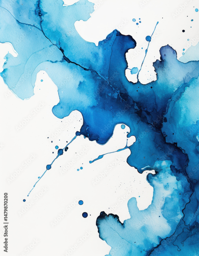 A detailed view of blue paint on canvas or board, suitable for artistic and creative projects A detailed view of blue paint on canvas or board, suitable for artistic and creative projects