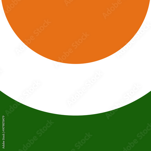 India theme color background. Orange, White and Green