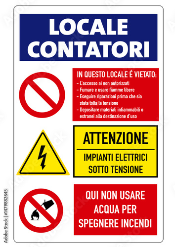 Cartello Locale Contatori