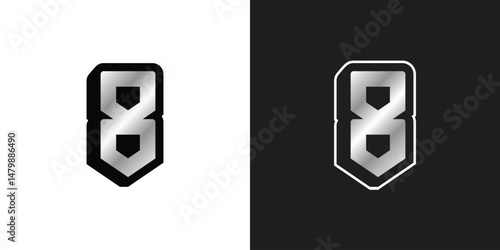Number 8 Logo Design