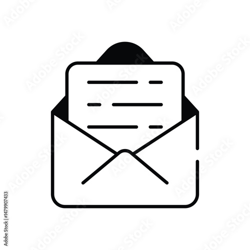 Email support icon vector stock illustration