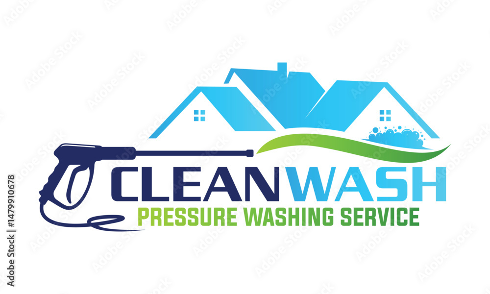 pressure power wash spray logo design vector template illustration pressure power wash spray logo design vector template illustration