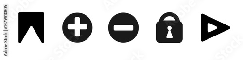 minus button icon or prohibition sign