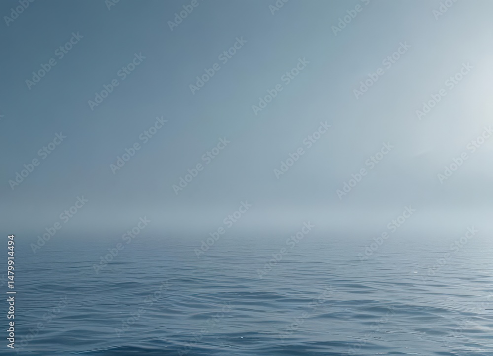 Fototapeta premium Gentle, ethereal light blue gradient, mimicking a tranquil ocean's depth , shadow, smooth