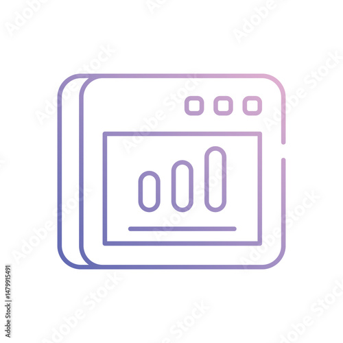 Analyzer  icon vector stock illustration