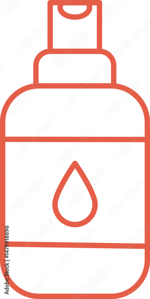 Minimal Red Line Skincare Icon Featuring Bottles Creams Tubes and Wellness Products for Beauty Apps Packaging Designs and Self Care Branding Projects Minimal Red Line Skincare Icon Featuring Bottles Creams Tubes and Wellness Products for Beauty Apps Packaging Designs and Self Care Branding Projects