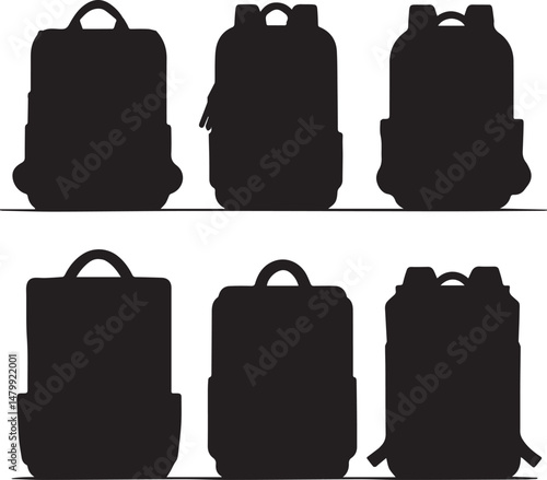 Various Backpack Silhouettes