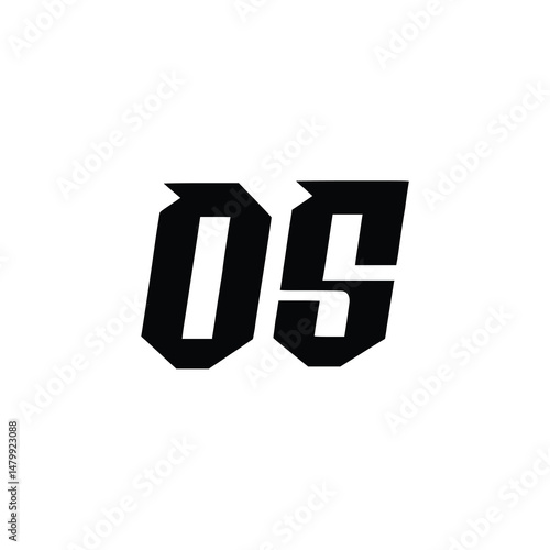 OS monogram logo design letter text name symbol monochrome logotype alphabet character simple logo