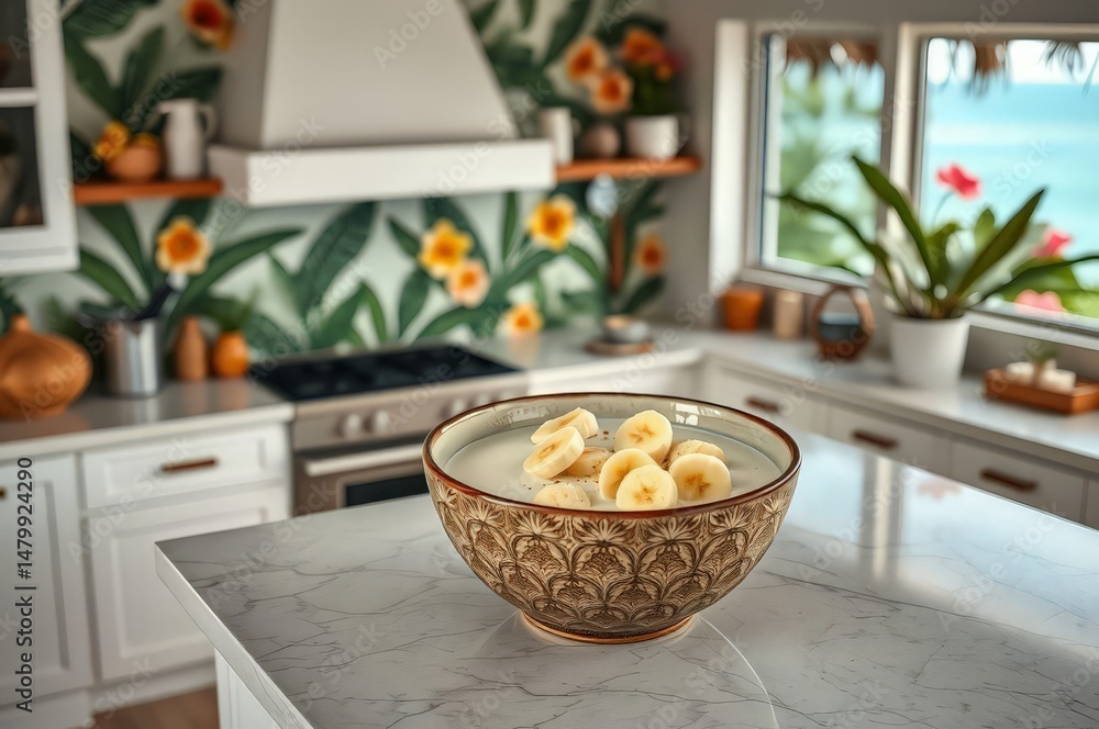 Fototapeta premium Tropical Kitchen Delight in Seychelles