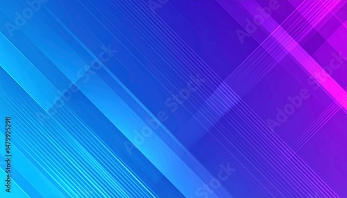 Vibrant Abstract Background With Purple And Blue Shimmering Lines