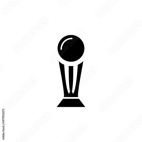 Trophy cup champion award logo design