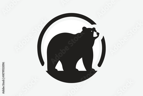 silhouette of bear