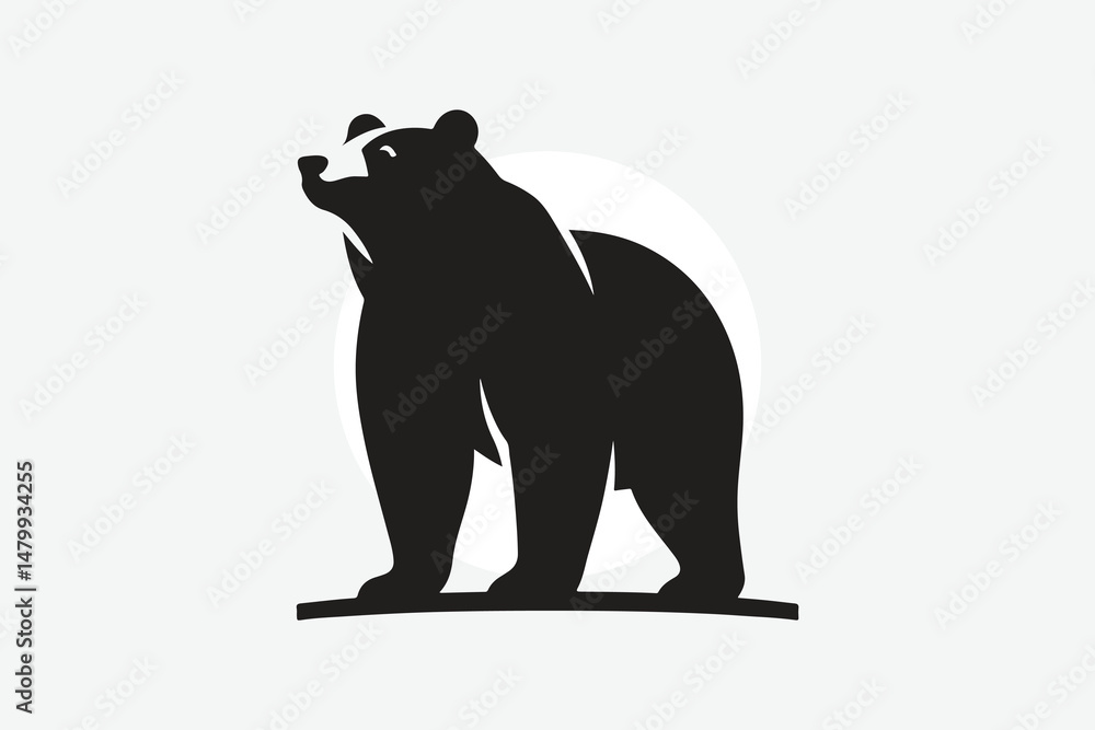 Obraz premium silhouette of bear