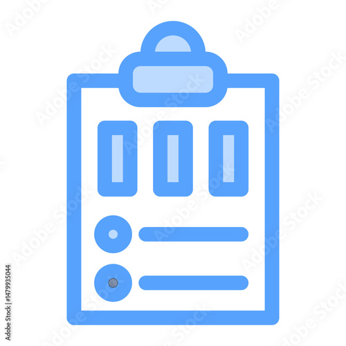 report data icon blue