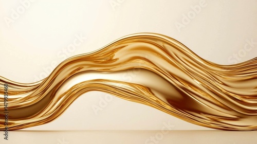 Gold fabric drapes
