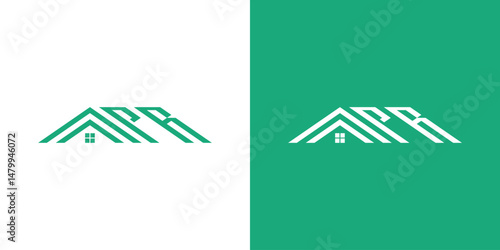 Letter PR Home Logo Design