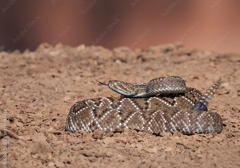 Obraz premium Serpiente cascabel