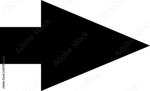 Arrows icon in flat Arrow sign isolated on transparent background