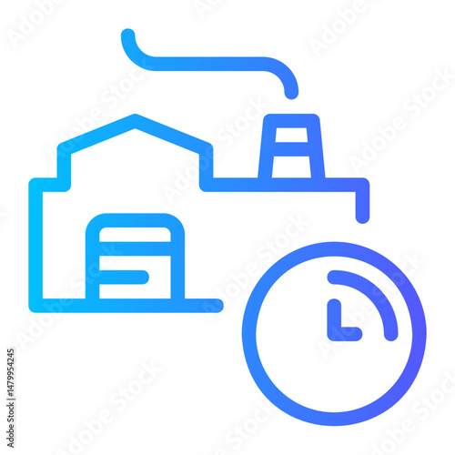 factory gradient icon