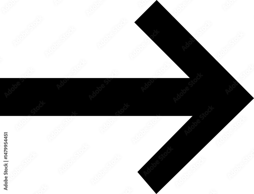 Fototapeta premium Arrows icon in flat Arrow sign isolated on transparent background