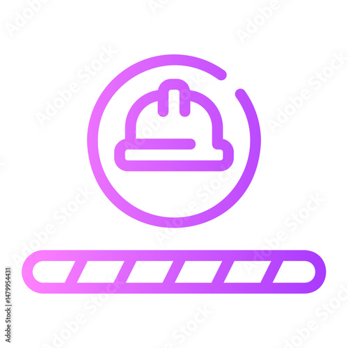 under construction gradient icon