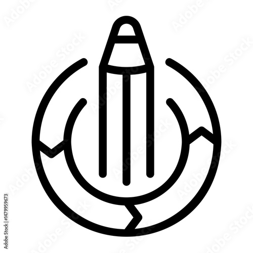 creative process line icon