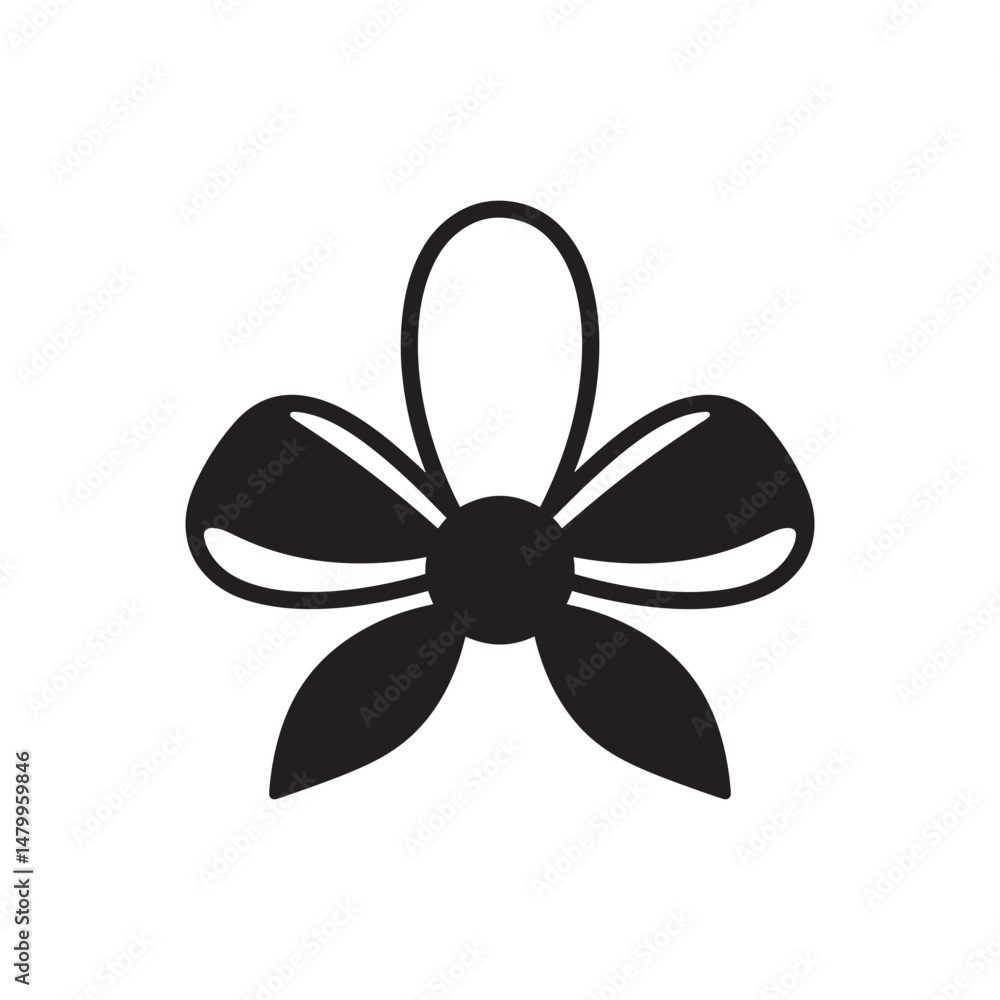 Brooch Silhouette – Black Vector Clipart Design on White Background Brooch Silhouette – Black Vector Clipart Design on White Background