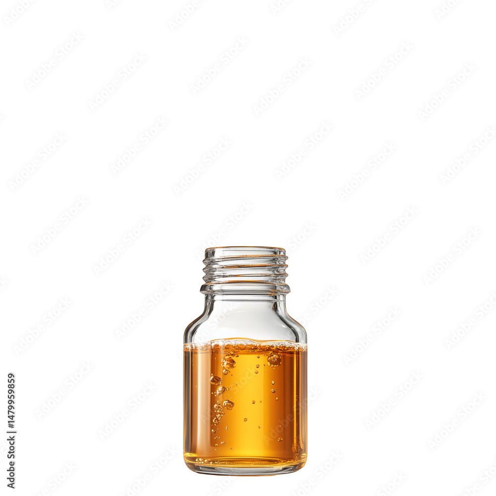 Refreshing beverage action indoor setting glass jar with amber liquid minimalist environment top-down view concept of clarity and purity Refreshing beverage action indoor setting glass jar with amber liquid minimalist environment top-down view concept of clarity and purity