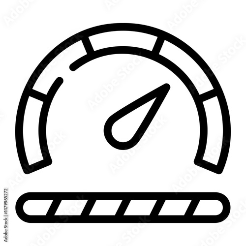 high performance line icon