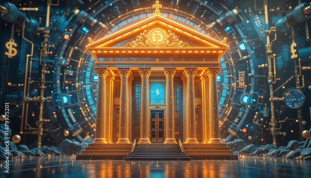 Obraz premium The Power of the Central Bank in a Digital Economy