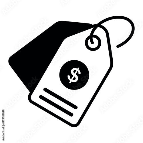 price tag sign symbol vector flat icon