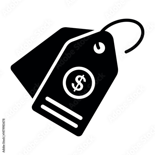 price tag sign symbol vector flat icon