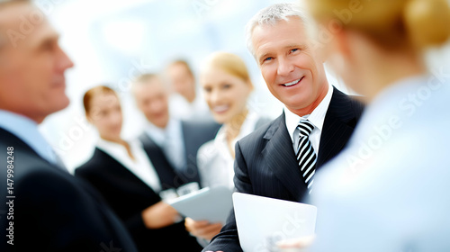 finalizing agreement with handshake and professional posture