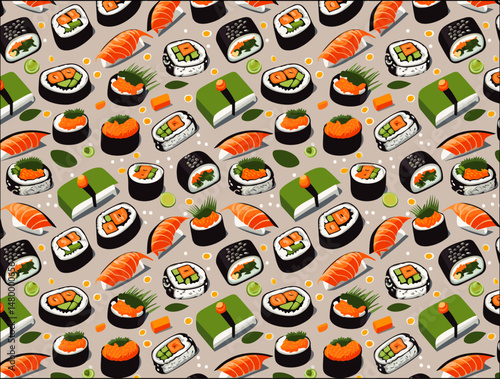 sushi pattern
