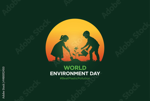 #BeatPlasticPollution, World Environment day concept 2025. 