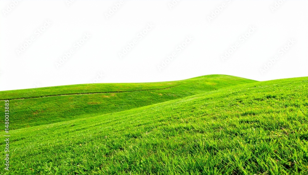 Obraz premium green field with white