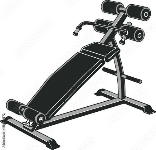 Abdominal Bench Exercise Equipment for Core Strengthening
