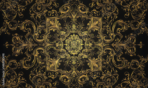 Seamless floral tile patterns combining cultural, modern