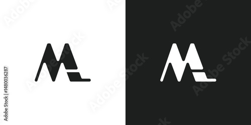 Letter ML Logo Design