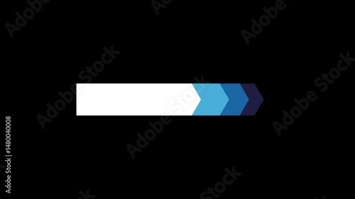 Minimalist lower third title bar with smooth fade and alpha channel background for clean corporate use