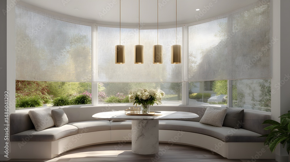 Fototapeta premium Floating Breakfast Nook by Bay Window