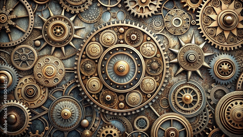 Abstract Mechanical Doodles Repeating Pattern Background Texture Abstract Mechanical Doodles Repeating Pattern Background Texture