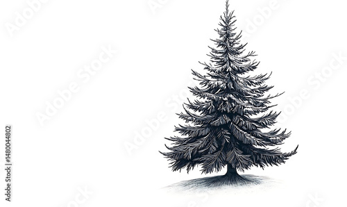 Highly detailed illustrations of various trees, leaves, grasses, and botanical elements, featuring realistic, minimalist, and abstract compositions on a white background.