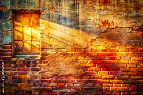 Abstract Sandblasted Brick Texture: Long Exposure Paper Art Background