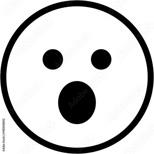 Vector Icon Wow, Emoji, Amazed, Mood, Surprised, Feeling