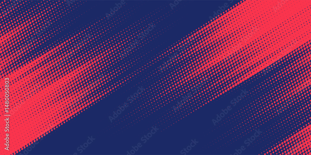 Fototapeta premium Dots halftone white and blue color pattern gradient grunge texture background. Dots pop art comics sport style vector illustration halftone. modern