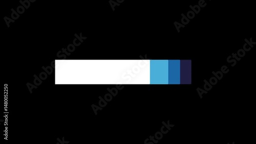 Simple lower third animation bar with name title placeholder and transparent background for streaming use