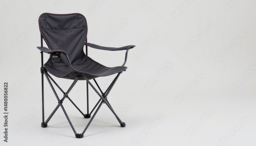 © image888 - a folding chair, white background, lightweight frame, portable design, 4k resolution © image888 - a folding chair, white background, lightweight frame, portable design, 4k resolution