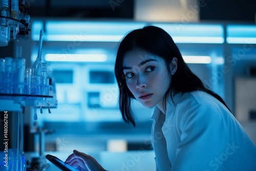 High-Tech Bio Pharmaceutical Manufacturing Line in Operation