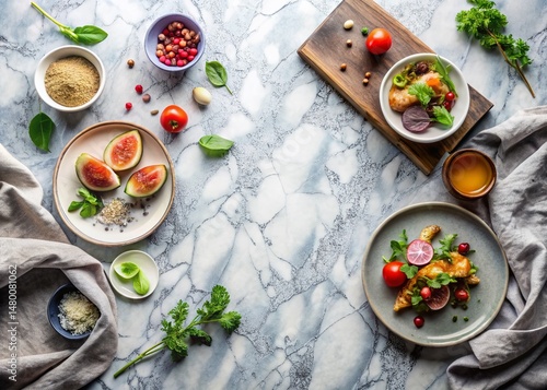 Wallpaper Mural Delicious Food Pairings: Trendy Textures & Soft Shadows Torontodigital.ca